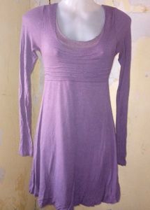 Casual Purple Mini Dress
