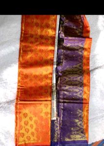 Orange Silk Saree