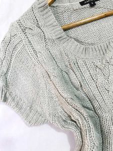 Pinterest Silver Cable Knit Sweater Dress B
