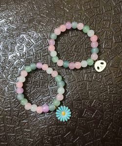 Combo Of 2 Cute Beaded Charm Bracelets
