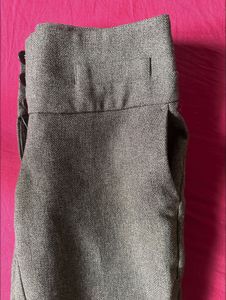 Grey Cropped Trousers