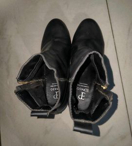 El Paso Black Leather Boots 🖤