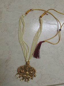 Pearl Laxmi Pendant Necklace