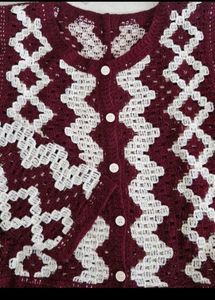 Patterned Knit Cardigan
