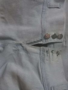 A blue skinny denim