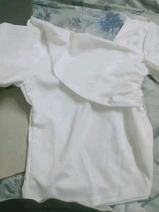 Asymmetrical White Top♥️