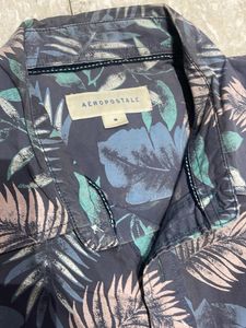 Aeropostale Tropical Print Button-Down