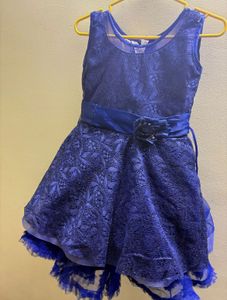 Elegant Blue Party Dress