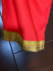 BIBA Women’s Orange Colour Palazzo (M)