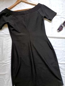 Elegant Black Off-Shoulder Dress
