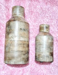 Premium Wooden Vase Set