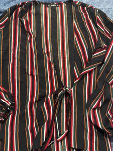 Striped Tie-Waist Dress