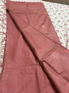 Pintrest Peach Cotton Saree