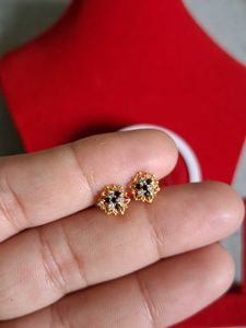 Stud Earrings Gold 22crt