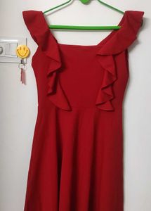 Illi London Women&#39;s A-line Red Party Dress❤