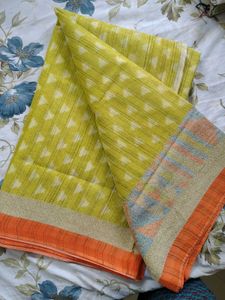Light Green Cotton Saree
