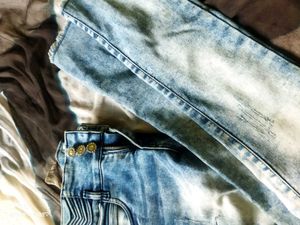Acid Wash Denim Jeans