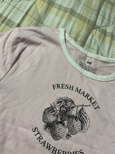 H&amp;M Strawberry Market Tee