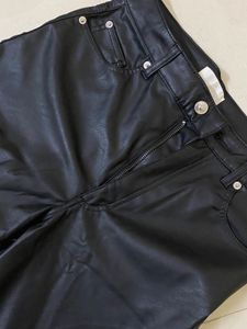🖤✨H&amp;M Black Faux Leather Flare Pants