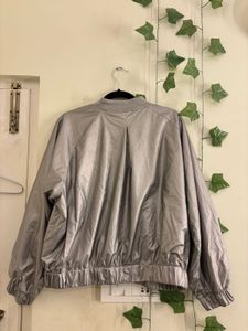 Silver Bomber Jacket