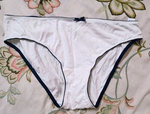 WHITE M&S HIPSTER PANTY