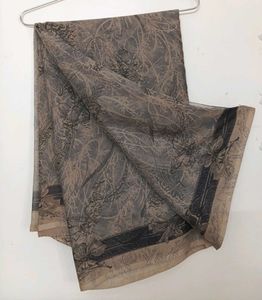 SYNTHETIC CHIFFON SAREE WITH BLOUSE