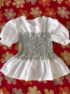 Semi Formal Korean Tops For Women + Net Top
