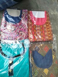 New Combo Pack 2 Piece Sets Kurtis With Pants Suit