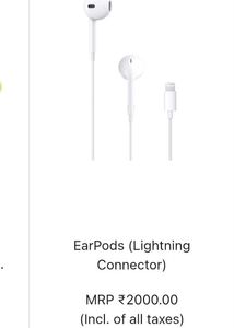 Apple Original Earphone (Got While Buying iphoneSE