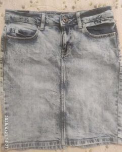 Korean Minimalist Denim Skirt