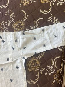 White Embroidered Tunic Dress