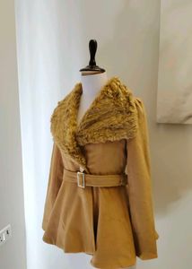 Luxury Suede Coat With Belt