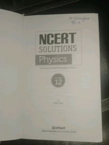 NCERT solutions Physics class 12