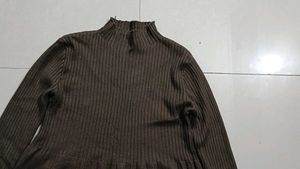 Brown 🤎 Woolen Dress ,86 Cm Long