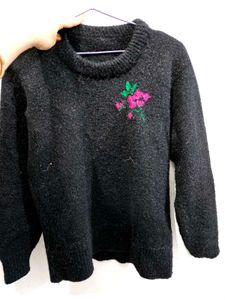 Black Knitted Sweater