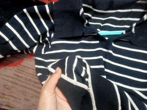 Cute Striped/Ruched Top