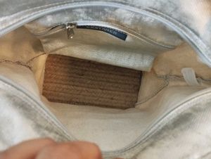 Silver Metallic Tote Bag