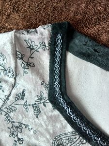Velvet Floral Top