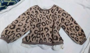 Fur leopard Sweater
