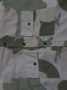 Vintage Camo Button-Down Shirt