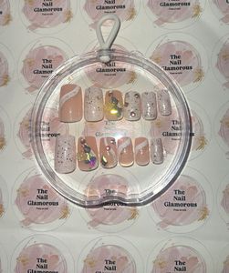 Pink Presson Nails