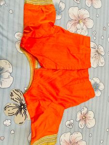 Flower Print , With Border, Designer Blouse