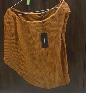 VERO MODA Chic Brown Textured Top