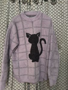 Cute Cat Graphic Pullover