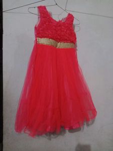 Girls Pink Party Dress