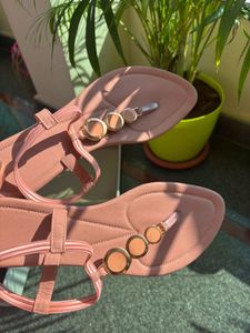 Elegant Beaded Thong Sandals