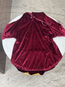 Velvet Maroon Hoodie ❤️