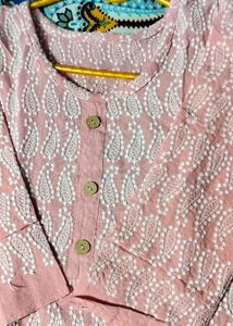 ELEGANT PEACH KURTA