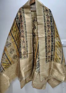 TISSUE SILK KURTA AND DUPATTA SET