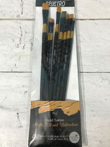 Gold Taklon Artists Brush Set